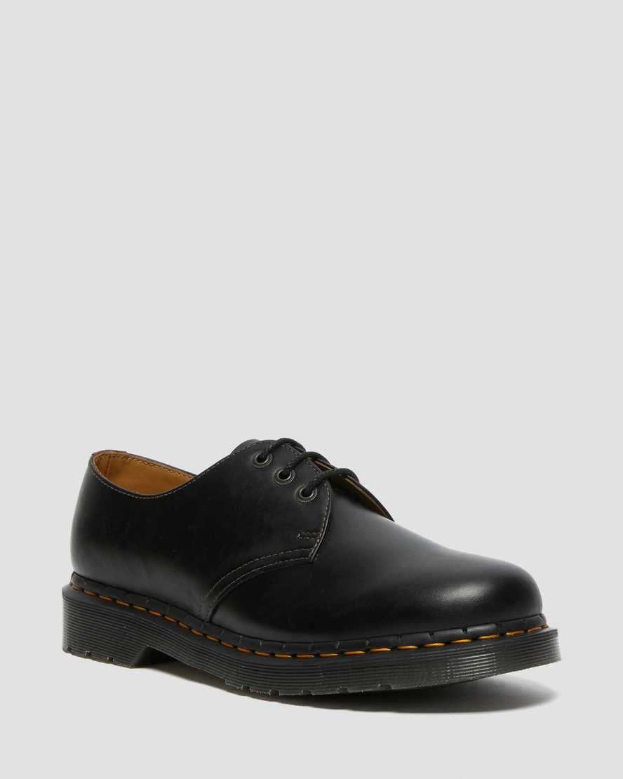 Dr. Martens 1461 Abruzzo Deri Erkek Oxford Ayakkabı - Ayakkabı Siyah/Kahverengi |VARSX0269|